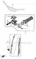 GUIDON ET CABLES pour Yamaha DTR 1997