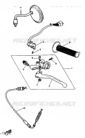 COMMODO / LEVIER pour Yamaha DTR 1997