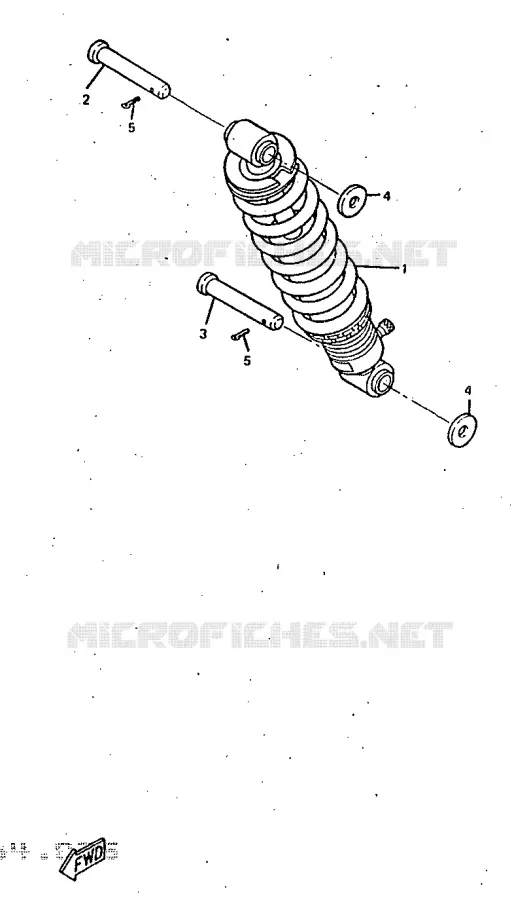 AMORTISSEUR ARRIERE Yamaha MOTO 50 1997 DTR  DT50R