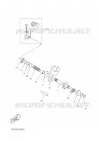AXE DE SELECTEUR / PEDALE pour Yamaha DTR 2003