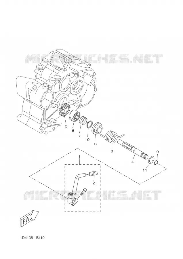 DEMARREUR Yamaha MOTO 50 2004 DTR  DT50R