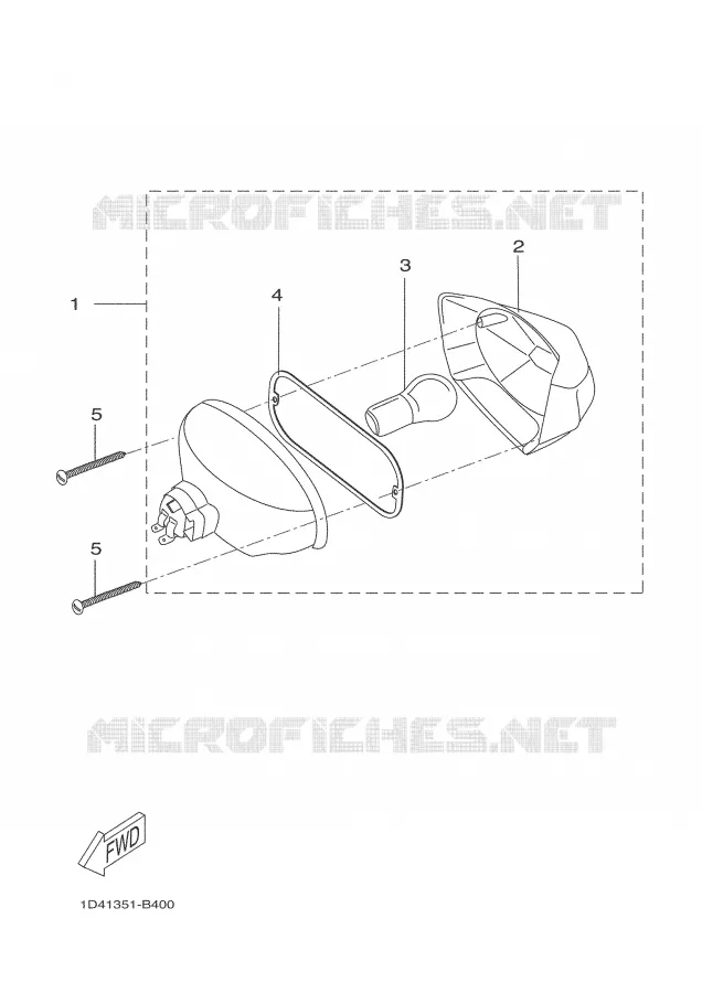 FEU ARRIERE Yamaha MOTO 50 2004 DTR  DT50R