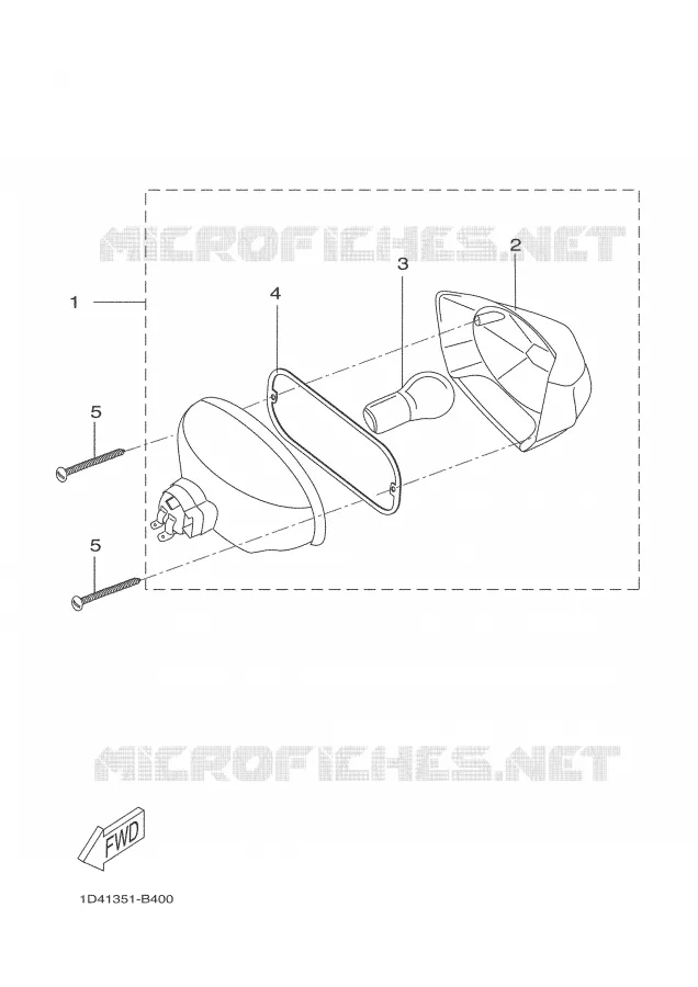 FEU ARRIERE Yamaha MOTO 50 2006 DTR  DT50R