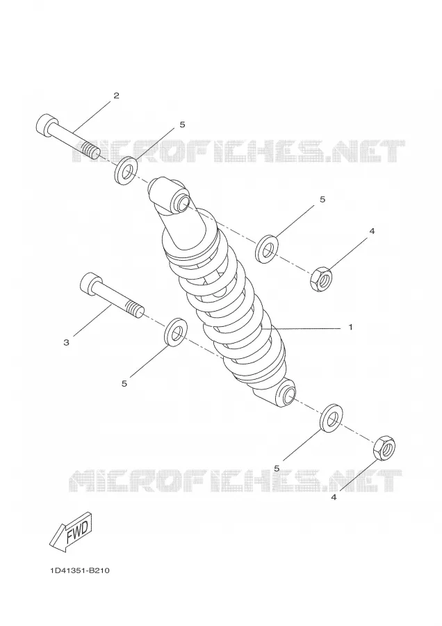 BRAS OSCILLANT / AMORTISSEUR Yamaha MOTO 50 2007 DTR  DT50R