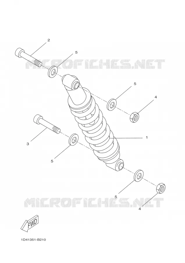 BRAS OSCILLANT / AMORTISSEUR Yamaha MOTO 50 2004 DTR  DT50RSM