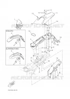 GARDE BOUE AVANT pour Yamaha DT50R 2005
