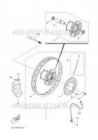 ROUE AVANT 2 pour Yamaha DT50R 2005