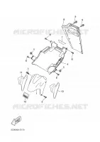 GARDE BOUE AVANT pour Yamaha AEROX 2006