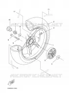 ROUE ARRIERE pour Yamaha AEROX 2006