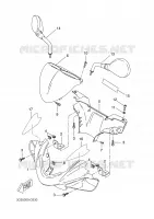CARENAGES 1  pour Yamaha AEROX 2006