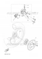 ETRIER DE FREIN ARRIERE pour Yamaha AEROX 2007