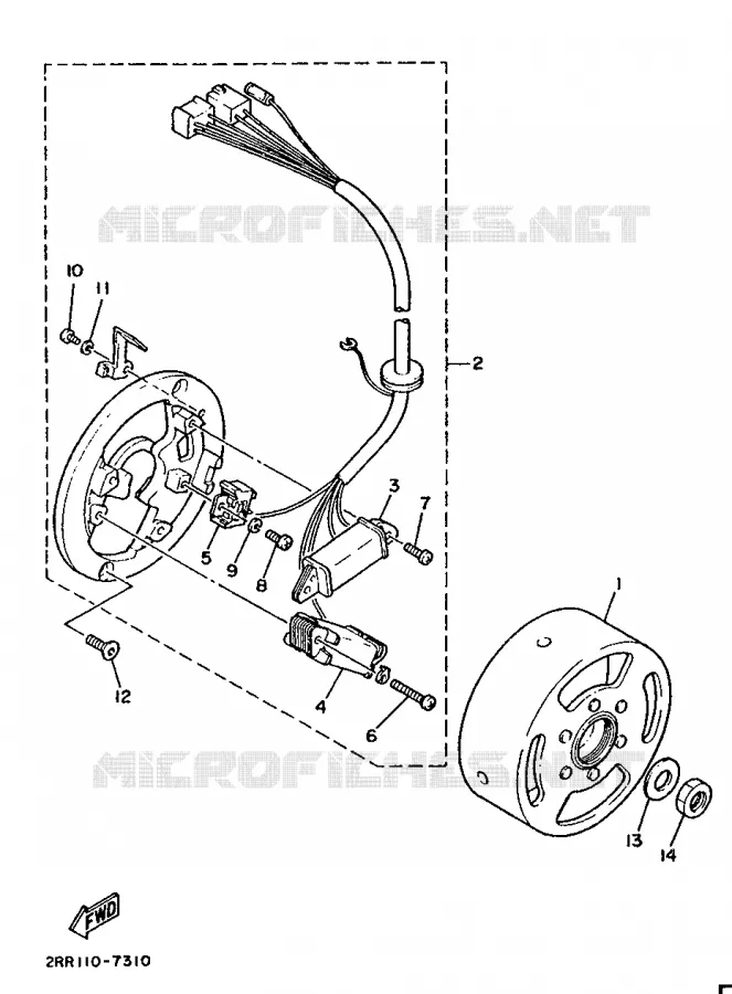 ALLUMAGE Yamaha MOTO 50 1987 MINIMOTO  YSR50