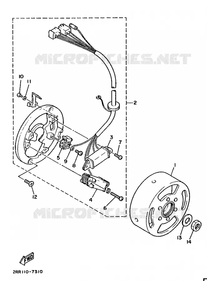 ALLUMAGE Yamaha MOTO 50 1987 MINIMOTO  YSR50