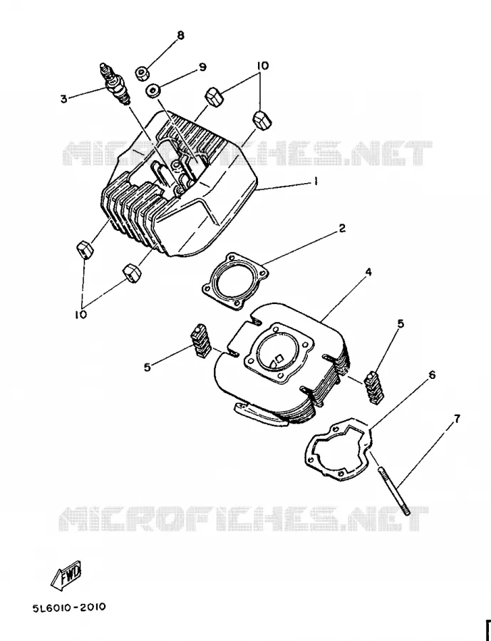 CYLINDRE Yamaha MOTO 80 1988 MINIMOTO  YSR80