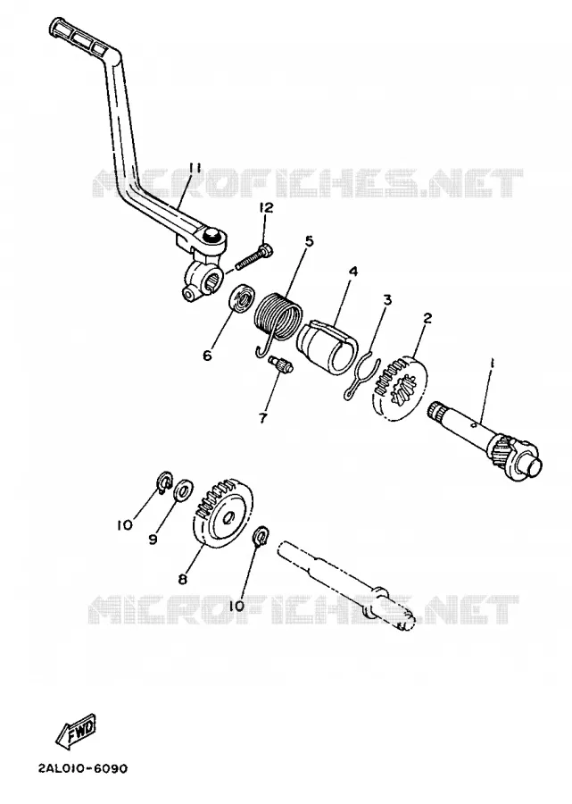 DEMARREUR Yamaha MOTO 80 1988 MINIMOTO  YSR80