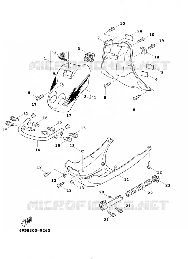 PROTEGE JAMBES Yamaha SCOOTER 100 2001 BOOSTER  YW100E