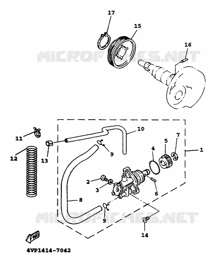 POMPE A HUILE Yamaha SCOOTER 100 1999 BOOSTER  YW100T