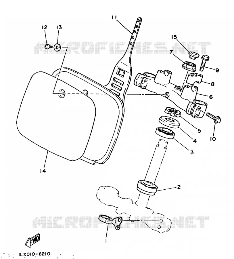 DIRECTION Yamaha MOTO 125 1987 YZ  YZ125