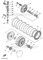 EMBRAYAGE DE DEMARREUR pour Yamaha YZ 1991