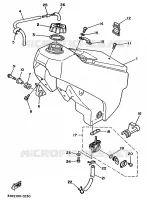 RESERVOIR A ESSENCE pour Yamaha YZ 1991