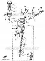 MAITRE CYLINDRE DE FREIN ARRIERE pour Yamaha YZ 1991