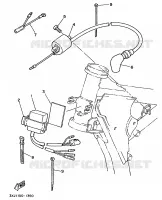 PARTIE ELECTRIQUE 1 pour Yamaha YZ 1991