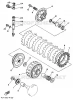 EMBRAYAGE DE DEMARREUR pour Yamaha YZ 1994