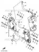 RADIATEUR / DURITES pour Yamaha YZ 1994