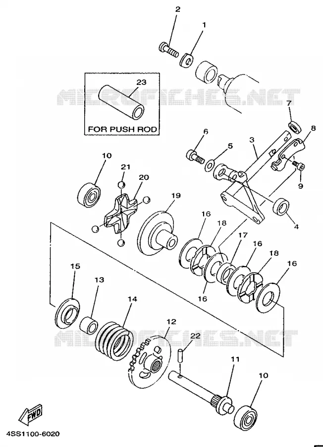VALVE D'ECHAPPEMENT Yamaha MOTO 125 1996 YZ  YZ125