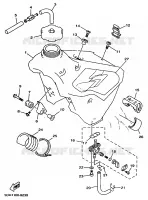RESERVOIR A ESSENCE pour Yamaha YZ 1998