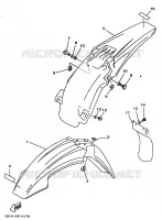 GARDE BOUE pour Yamaha YZ 1998