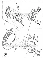 ETRIER DE FREIN AVANT pour Yamaha YZ 1998