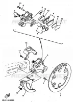 ETRIER DE FREIN ARRIERE pour Yamaha YZ 1998