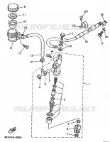 MAITRE CYLINDRE DE FREIN ARRIERE pour Yamaha YZ 1998