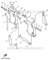 RADIATEUR / DURITES pour Yamaha YZ 1998