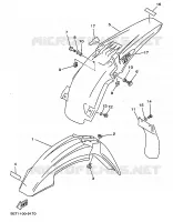 GARDE BOUE pour Yamaha YZ 1999