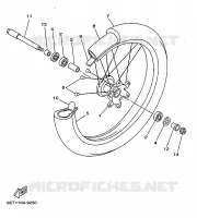 ROUE AVANT pour Yamaha YZ 1999