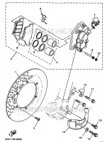 ETRIER DE FREIN AVANT pour Yamaha YZ 1999