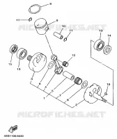 VILEBREQUIN / PISTON pour Yamaha YZ 1999
