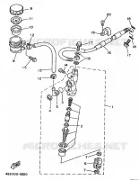 MAITRE CYLINDRE DE FREIN ARRIERE pour Yamaha YZ 1999