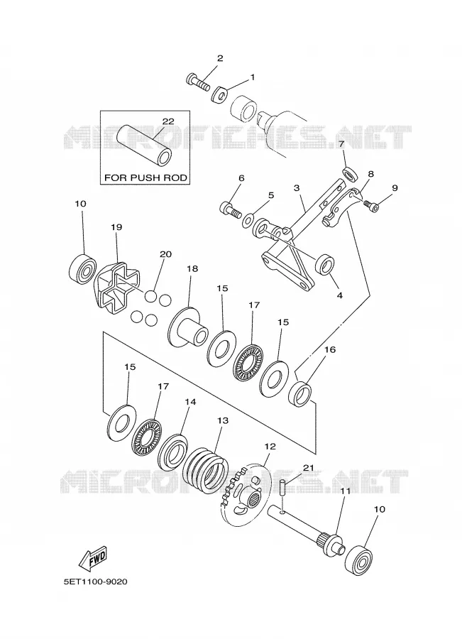 VALVE D'ECHAPPEMENT Yamaha MOTO 125 2001 YZ  YZ125