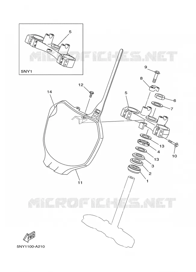 DIRECTION Yamaha MOTO 125 2002 YZ  YZ125