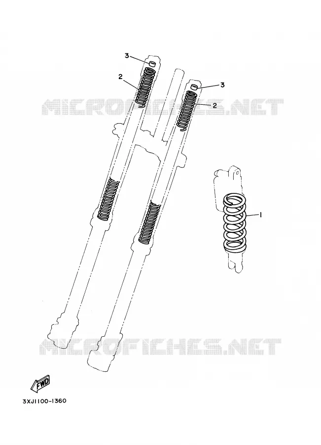PIÈCES OPTIONNELLES - PARTIE CYCLE Yamaha MOTO 125 2002 YZ  YZ125