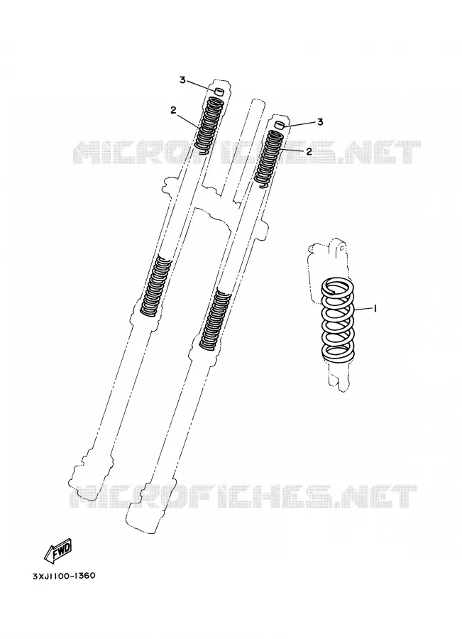 PIÈCES OPTIONNELLES - PARTIE CYCLE Yamaha MOTO 125 2003 YZ  YZ125