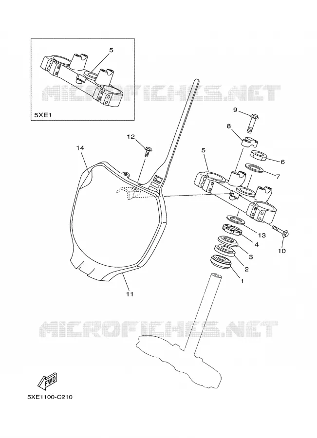 DIRECTION Yamaha MOTO 125 2004 YZ  YZ125