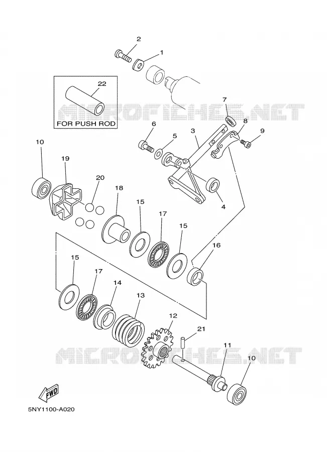 VALVE D'ECHAPPEMENT Yamaha MOTO 125 2007 YZ  YZ125
