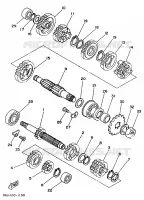 TRANSMISSION pour Yamaha YZ 1991