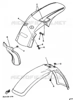 GARDE BOUE pour Yamaha YZ 1991