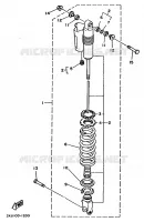 AMORTISSEUR ARRIERE pour Yamaha YZ 1991