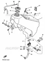 RESERVOIR A ESSENCE pour Yamaha YZ 1991